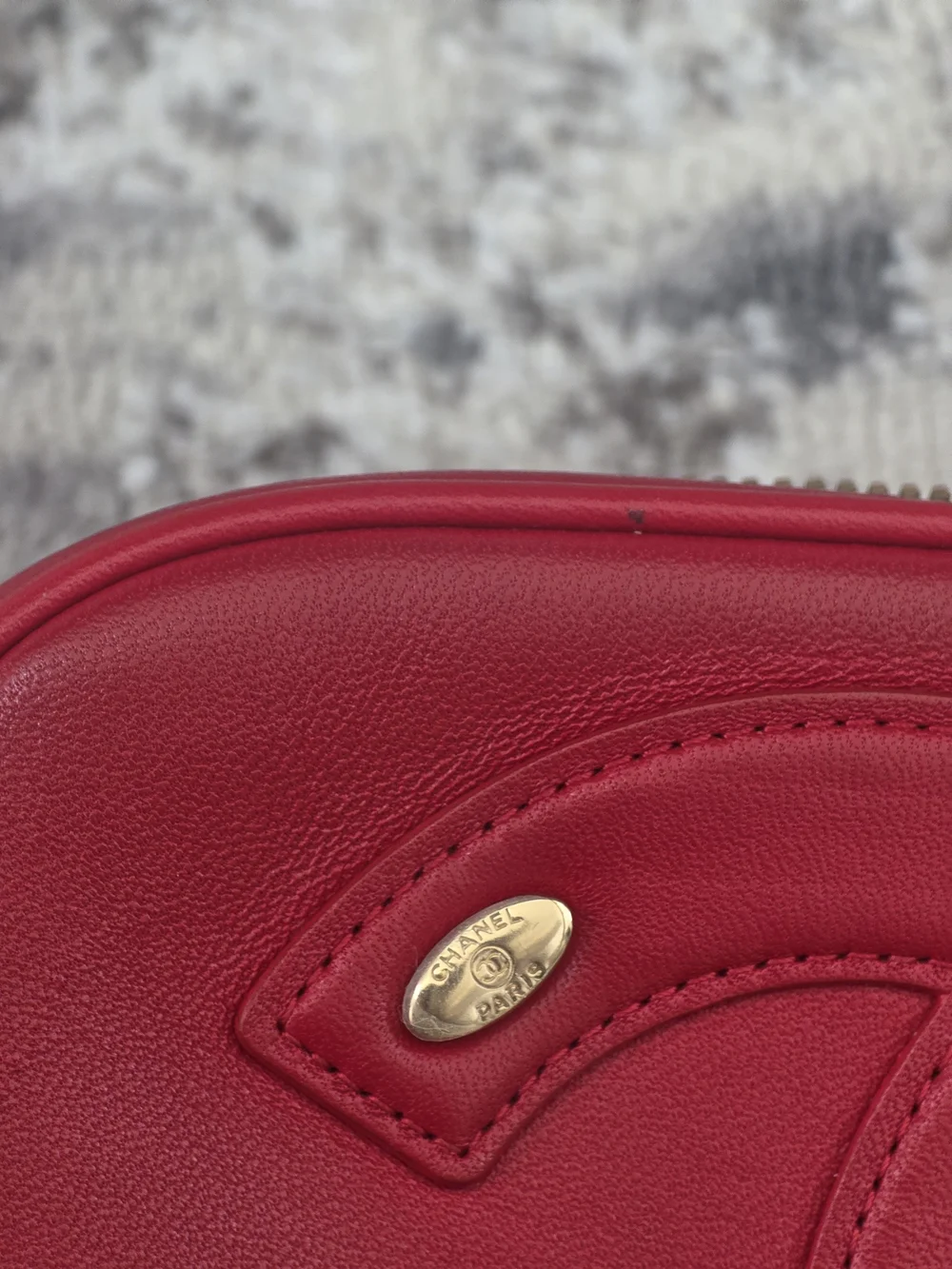 Chanel Red CC Camera Bag